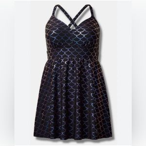 Torrid Mermaid Swim Dress NWT Size 6